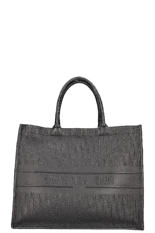 Unlock Timeless Luxury with Dior HandbagsCHRISTIAN DIOR Book Tote Large Leather Black