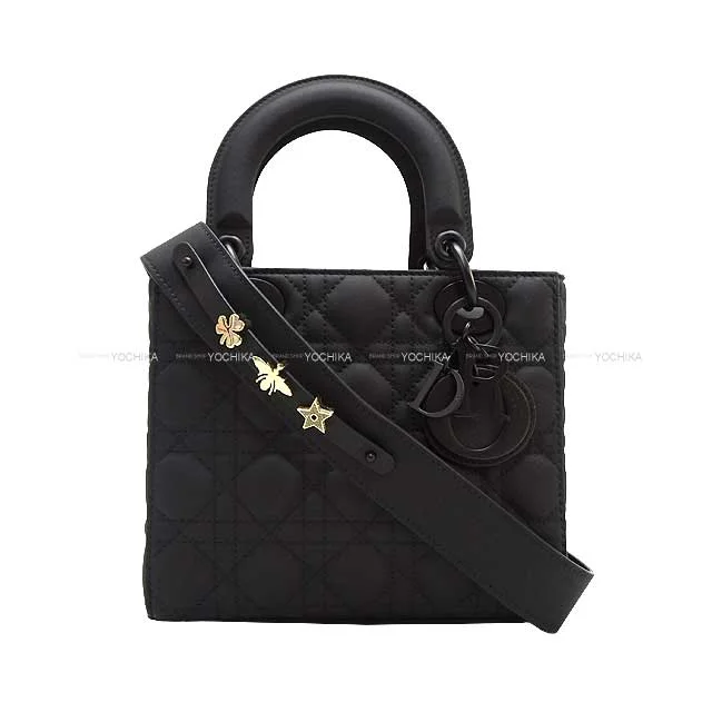 Experience Timeless Elegance with DiorChristian Dior Handbag Lady Dior MY ABC DIOR Small  Noir (Black) Cannage Calfskin Mat Black HW M0538SLO1_M989[BRAND NEW][Authentic]