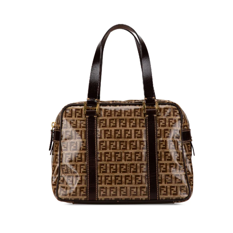 Fendi Exclusive Couture Bag -Brown Fendi Zucchino Crystal Handbag