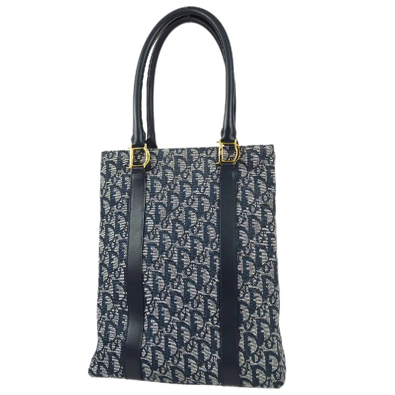 Step into Luxury with Dior BagsChristian Dior 2003 Navy Trotter Tote Handbag