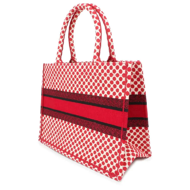 Luxury with a Touch of Class: Dior BagsDior Book Tote Polkadot Red/White/Black Canvas Size Medium