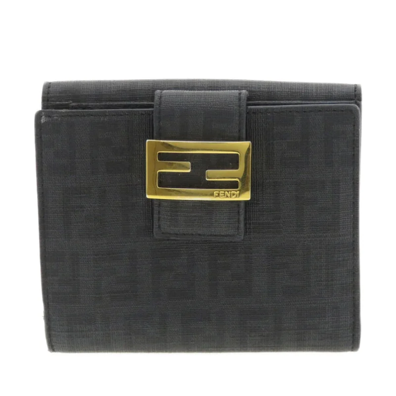 Fendi Luxe Essential -Fendi Zucca Bi-fold Wallet for Women