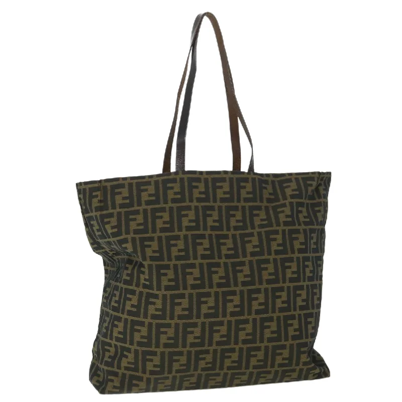 Fendi Designer Investment Piece -FENDI Zucca Canvas Tote Bag Brown  54796