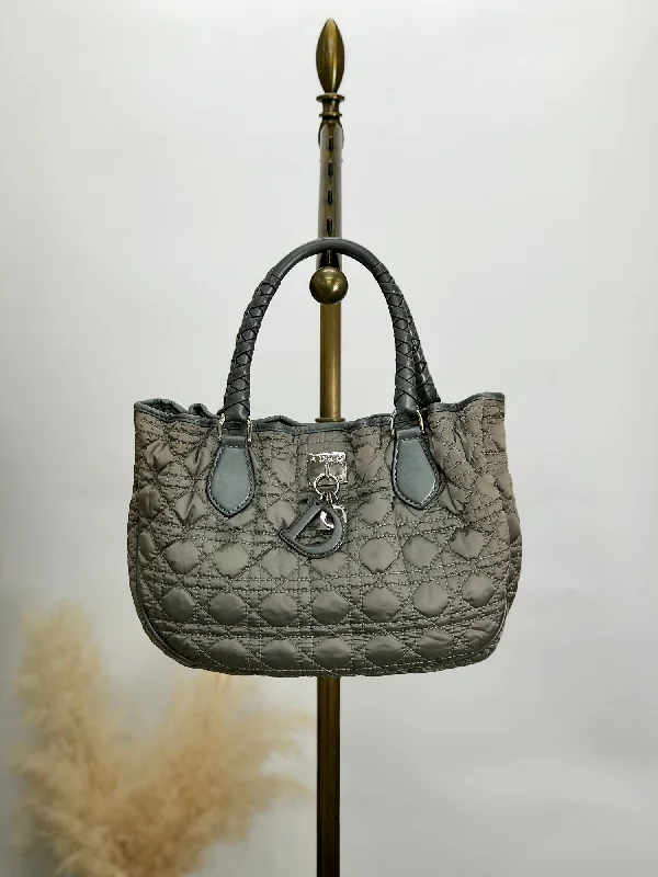 The Ultimate in Luxury: Dior BagsChristian Dior Cannage Logo Charm Handbag Gray Vintage sbfih8