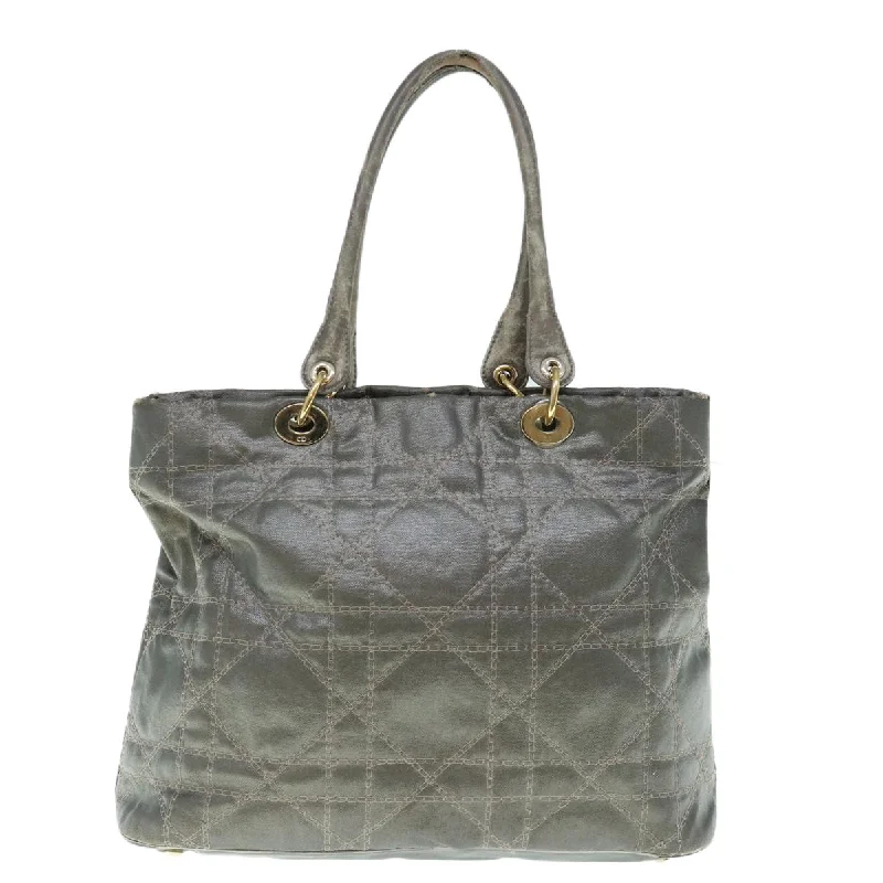 Master the Art of Luxury with Dior HandbagsCHRISTIAN DIOR Canage Shoulder Bag Coated Canvas Gray Auth bs11380