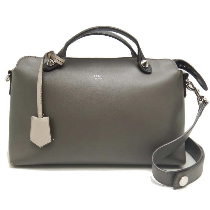 Fendi Street Style Must-Have -FENDI By the Way Medium 8BL124 Handbag Leather Grey 252256