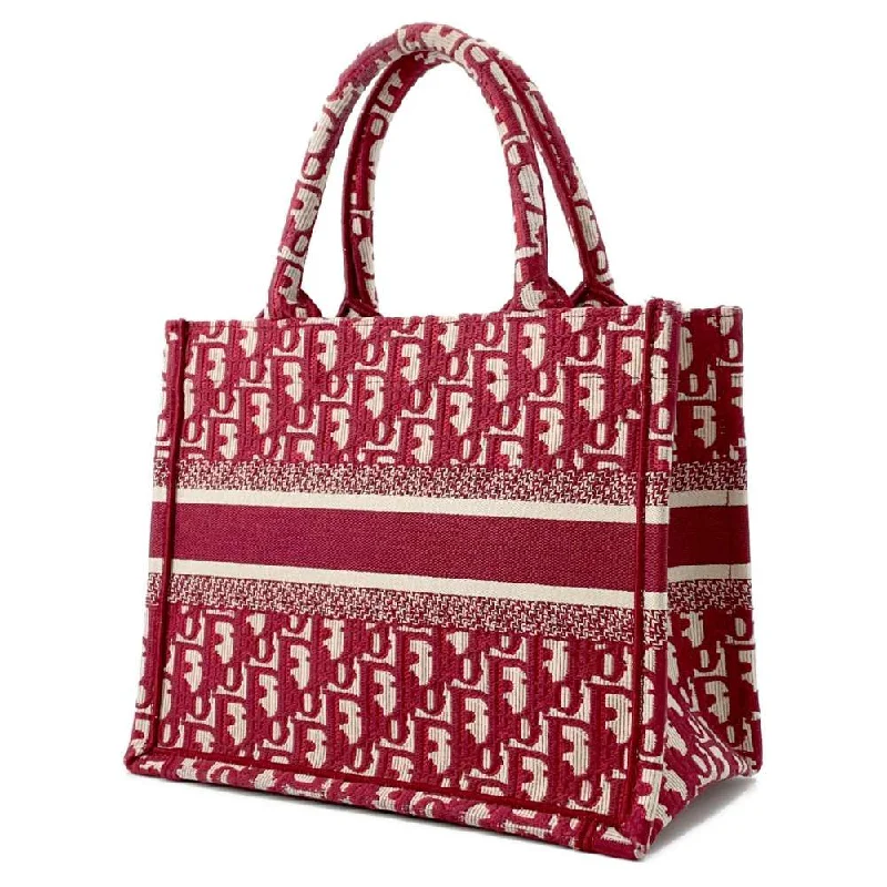 Discover Dior: Bags That Make a StatementDior Book Tote Oblique Burgundy M1265ZRIW Canvas Size Small