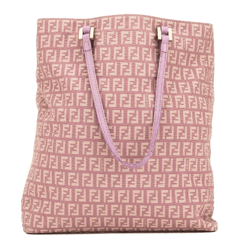 Fendi Logo Hardware Bag -Fendi Purple Zucca Tote (4110002)