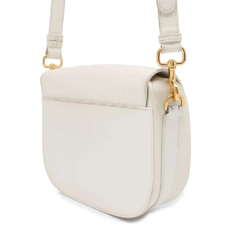 Timeless Leather Craftsmanship: Dior BagsDior Bobby Shoulder Bag White M9319UMOL Calf Leather Size Medium