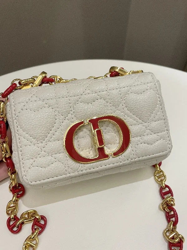 Your Perfect Dior Bag AwaitsDior Micro Cannage Caro Bag White Grain Calfskin