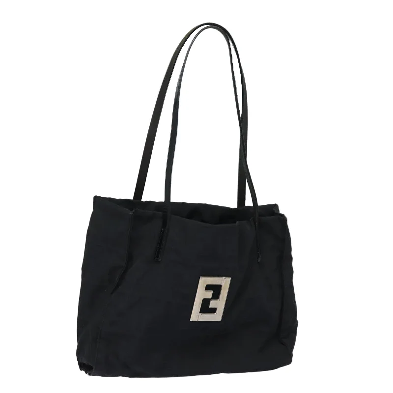 Fendi Oversized Clutch -FENDI Zucca Canvas Tote Bag Black  79458