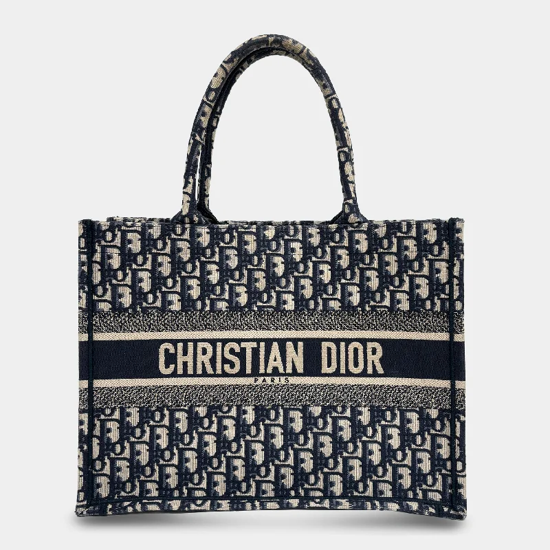 Iconic Dior: Bags that Define LuxuryPreowned Dior Medium Book Tote Blue Oblique D24050180