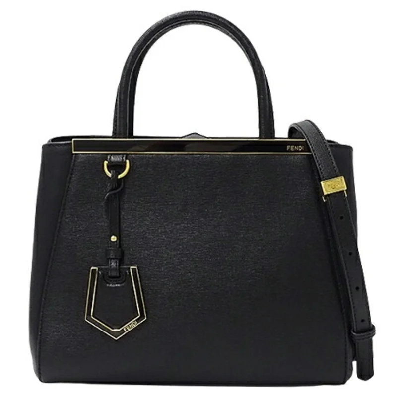 Fendi Magnetic Closure Bag -FENDI Women's Handbag Shoulder Bag 2way Petite Toujour Leather Black 8BH253