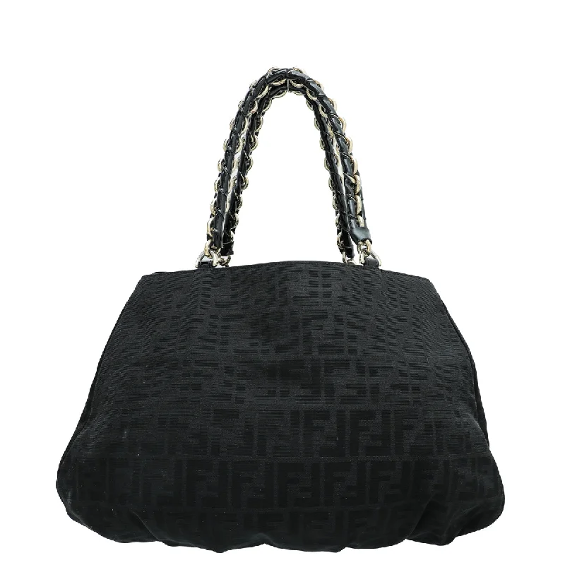 Fendi Minimalist Icon -Fendi Black Mia Tote Large Bag