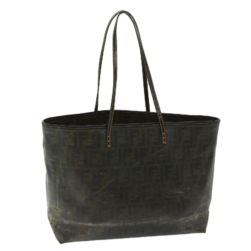 Fendi Italian Luxury Bag -FENDI Zucca Canvas Tote Bag Brown  68069