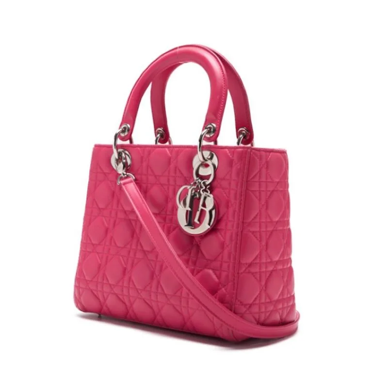 Indulge in the Luxury of Dior BagsDior Dior 's Lady 2WAY Handbag  Pink (Silver G) Lady's Handbag Lady's Handbag   Delivery] Lambskin s Online