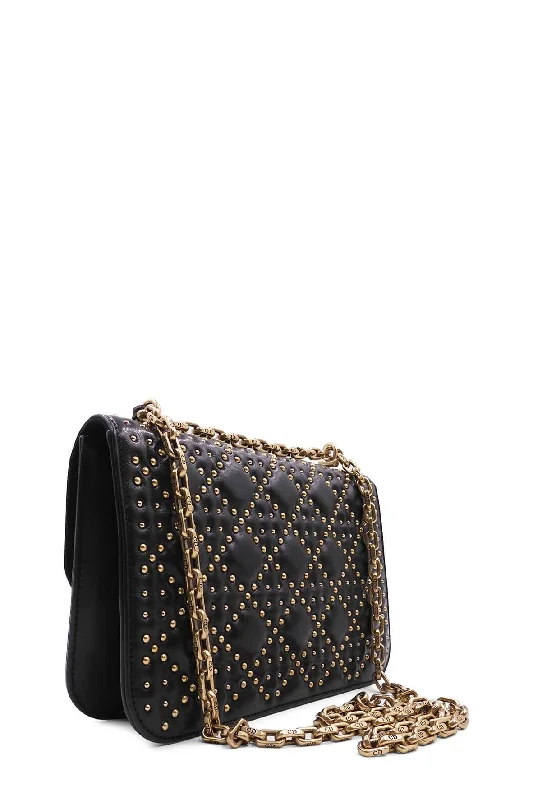 Statement Dior Bags for Bold WomenStudded Dioraddict Flap Bag Black