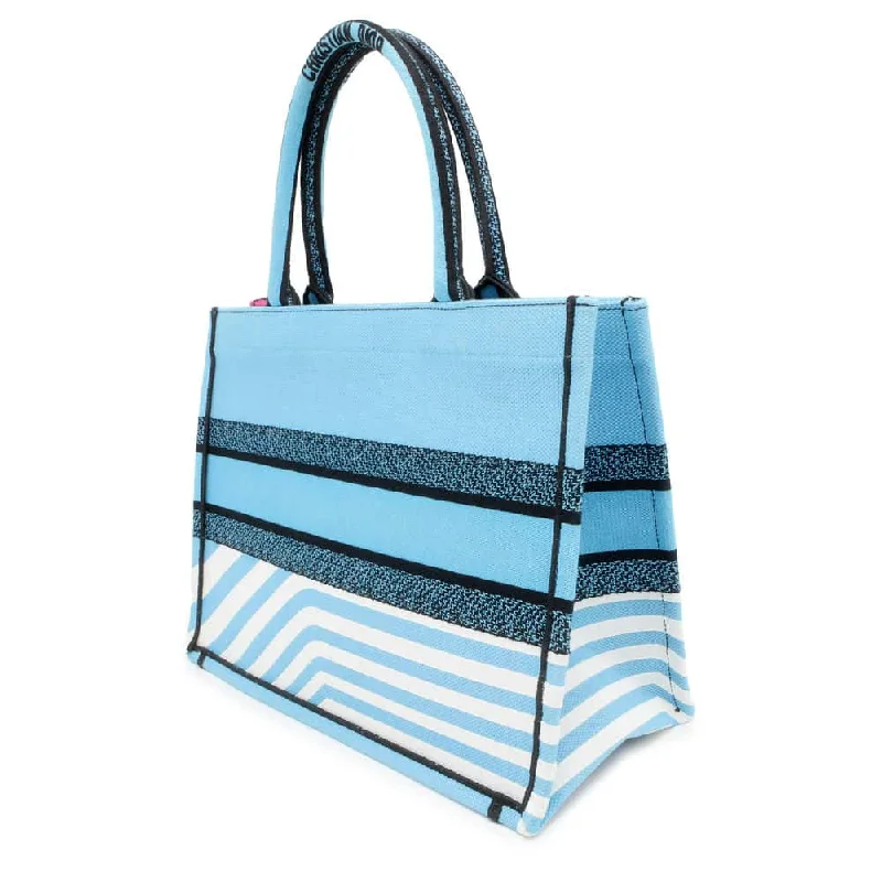 Indulge in the Luxury of Dior BagsDior Book Tote D-Jungle Pop Blue/Pink Canvas Size Medium