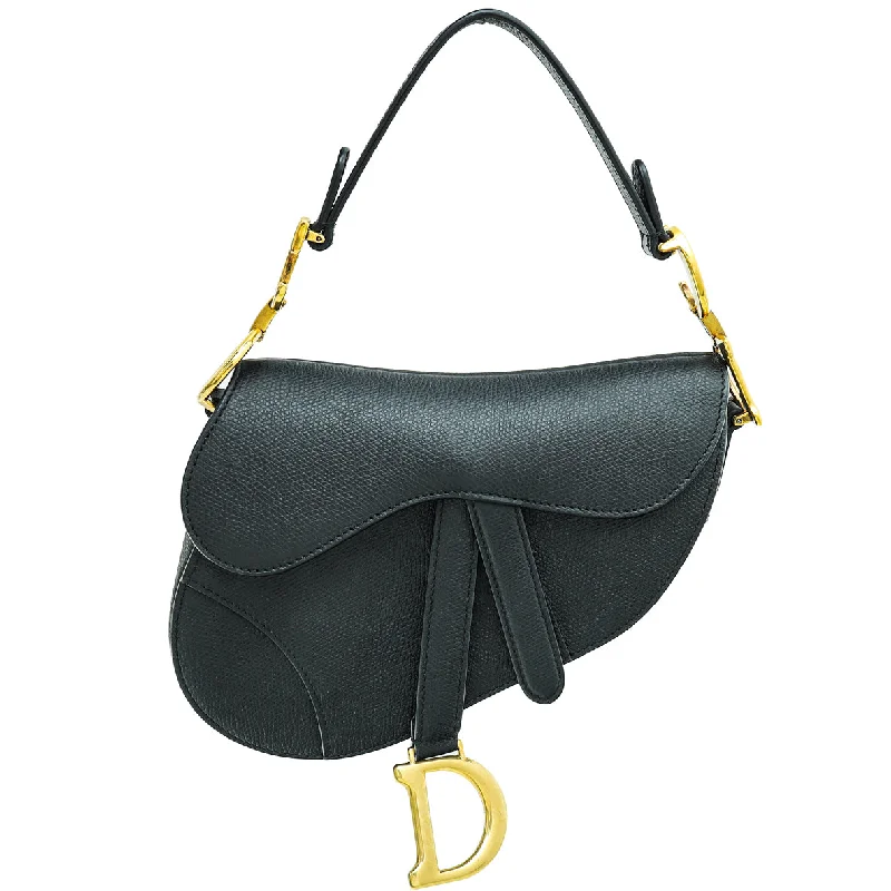 Be Bold, Be Beautiful, Be DiorChristian Dior Black Saddle Mini Bag