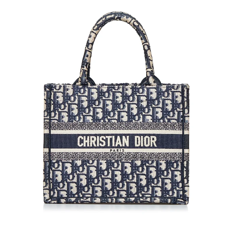 Elevate Your Wardrobe with DiorDior Book Tote Small Blue Oblique Canvas