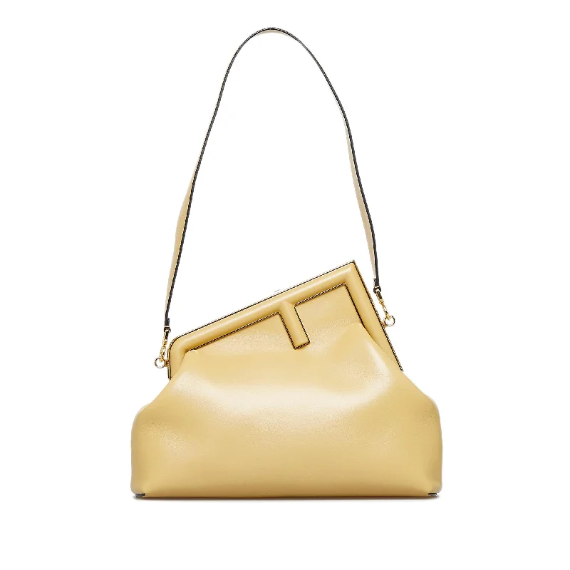 Fendi Push Lock Bag -Fendi Medium First Bag (SHG-rbMAM5)