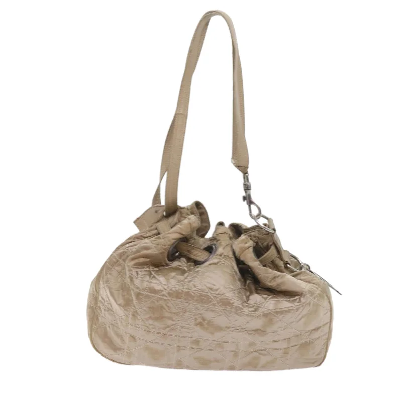 Dior Bags for Every Fashion DreamerCHRISTIAN DIOR Canage Shoulder Bag Nylon Beige Auth bs9710