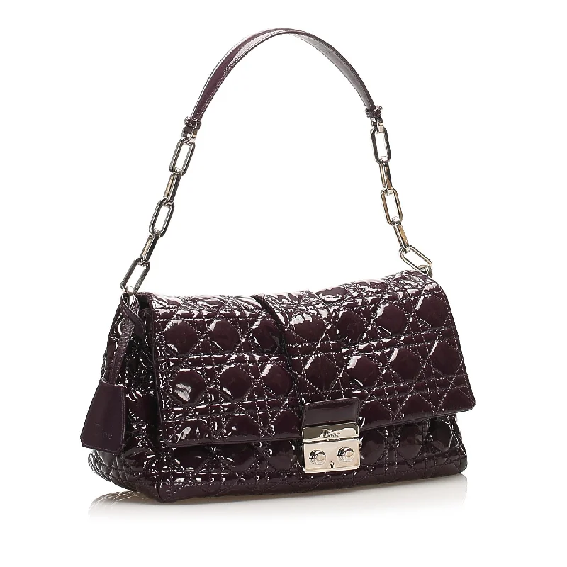 Designer Perfection: Dior HandbagsDior Cannage Miss Dior Patent Leather Flap Bag (12889)