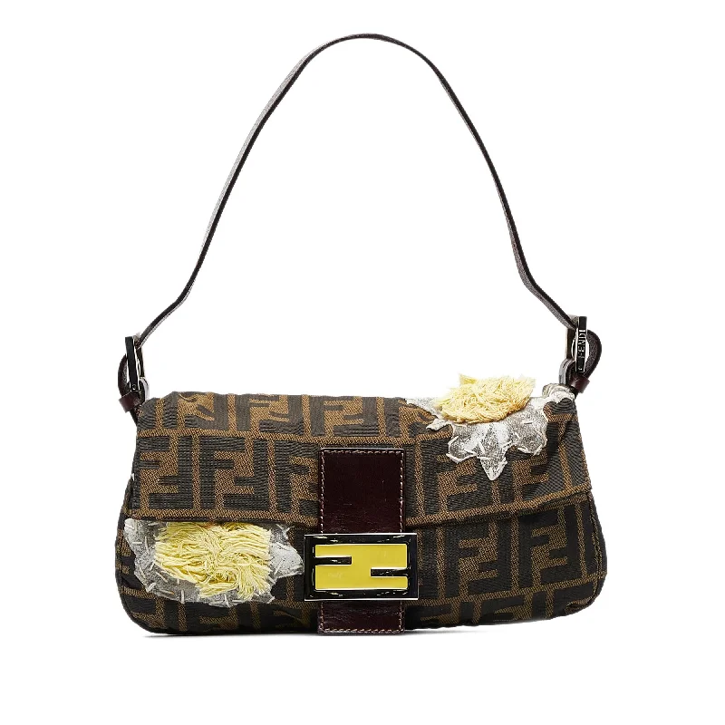 Fendi Vintage Collector’s Item -Fendi Embroidered Zucca Baguette (SHG-Kz6aJK)