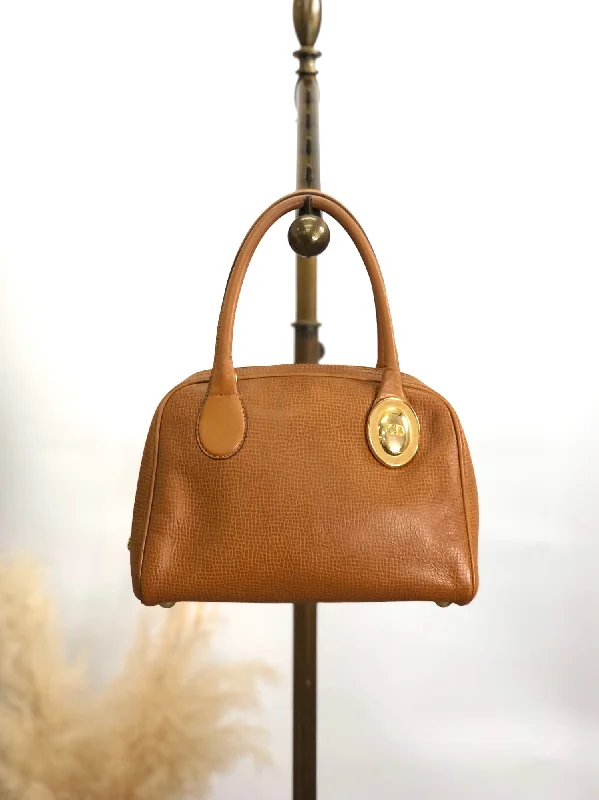 Transform Your Style with a Dior BagChristian Dior CD Logo Handbag Camel Vintage ns7ac5