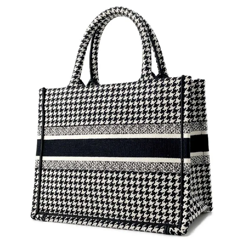 Elevate Your Look with a Dior HandbagDior Book Tote Houndstooth Pattern Black/White Canvas Size Small