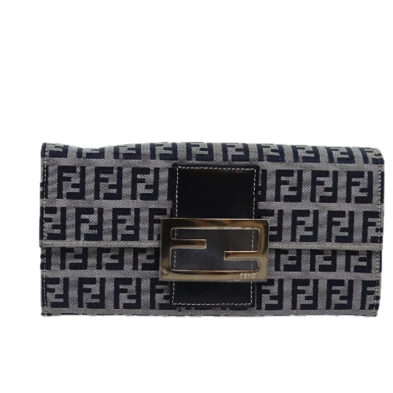 Fendi Diamond Quilted Bag -Fendi Baguette  Canvas Wallet  (Pre-Owned)