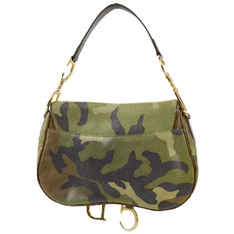 Modern Glamour with Dior HandbagsChristian Dior 2000 John Galliano Camouflage Double Saddle Handbag