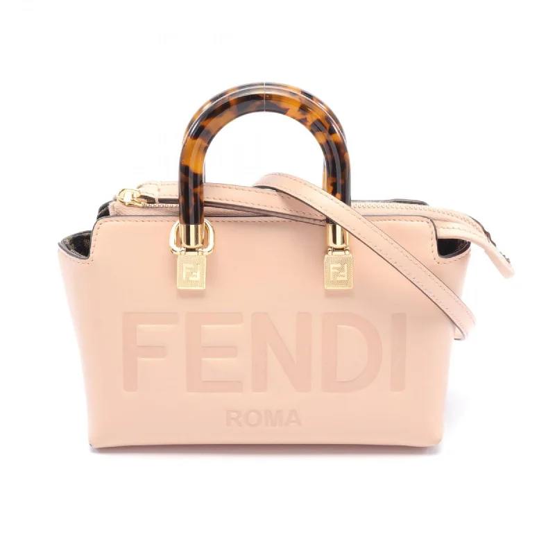 Fendi Diamond Quilted Bag -FENDI By the Way Handbag Bag Leather Women's Pink 8BS067