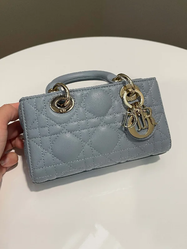 Explore Dior’s Iconic Bags and AccessoriesDior Micro Lady D-Joy Bag Cloud Blue