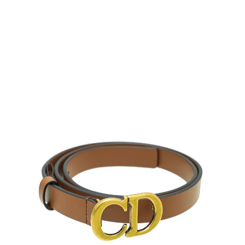 Luxury That Speaks: Dior BagsChristian Dior Brown CD Saddle Belt