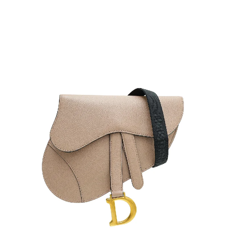 Explore Dior’s Iconic Bags and AccessoriesChristian Dior Dard Pink Saddle Flat Belt Pouch