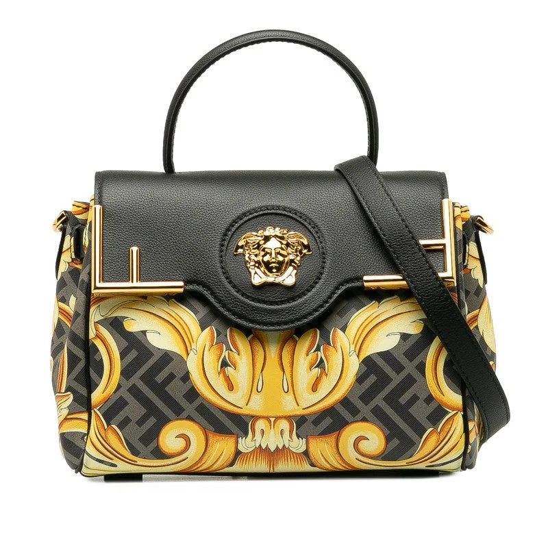 Fendi Vintage Collector’s Item -FENDI FENDI DBFI039 Handbags Laser Black Multicolor Ladies Fendi