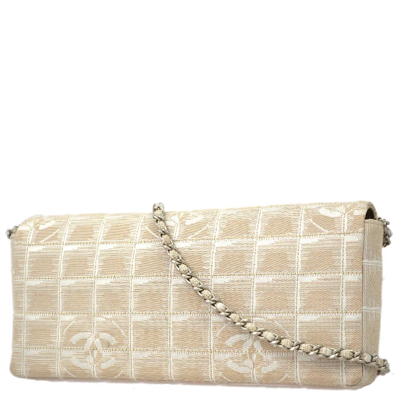 Chanel Everyday Bag -Chanel 2001-2003 Nylon East West New Travel Line Flap Bag