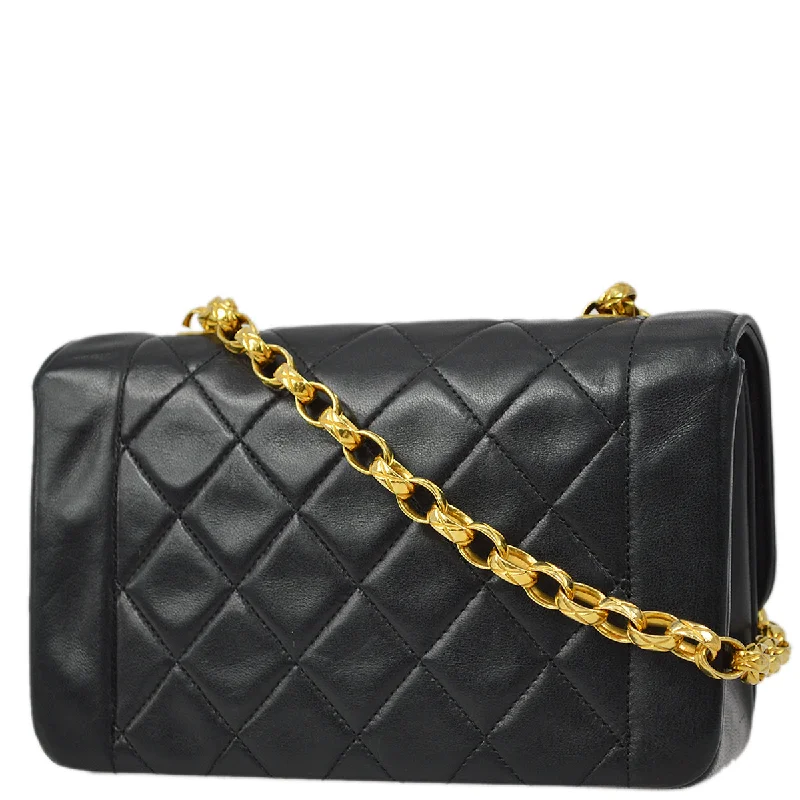 Chanel Best-Selling Bag -Chanel 1989-1991 Black Lambskin Mini Border Flap Bag