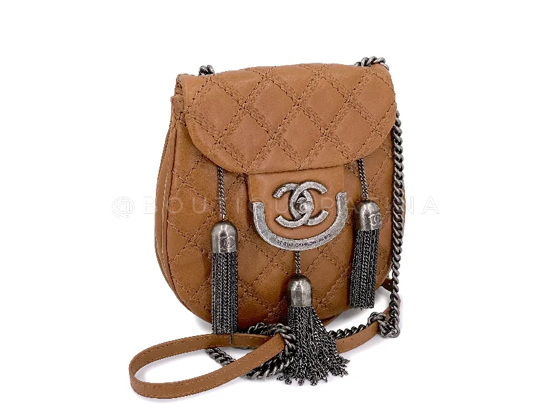 Chanel Summer Bag -Chanel 2013 Paris-Edinburgh Beige Coco Scottish Sporran Flap Bag