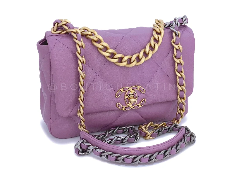 Chanel Cruise Collection Bag -Chanel 19 20B Lavender Mauve Medium Flap Bag