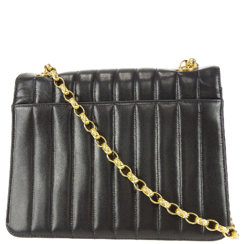 Chanel Timeless Handbag -Chanel 1991-1994 Lambskin Vertical Stitch Flap Bag