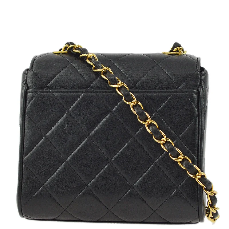 Chanel Must-Have Designer Bag -Chanel 1991-1994 Lambskin Straight Cube Flap Bag