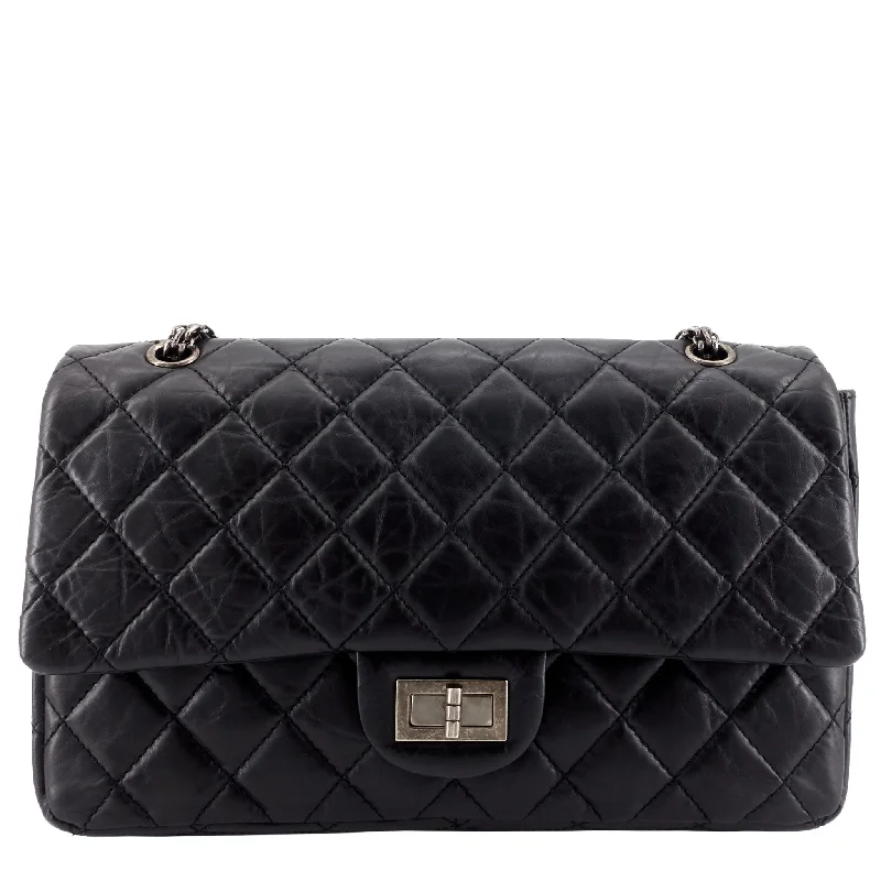 Chanel Sophisticated Fashion Bag -CHANEL 2.55 Large Aged Leather Flap Bag