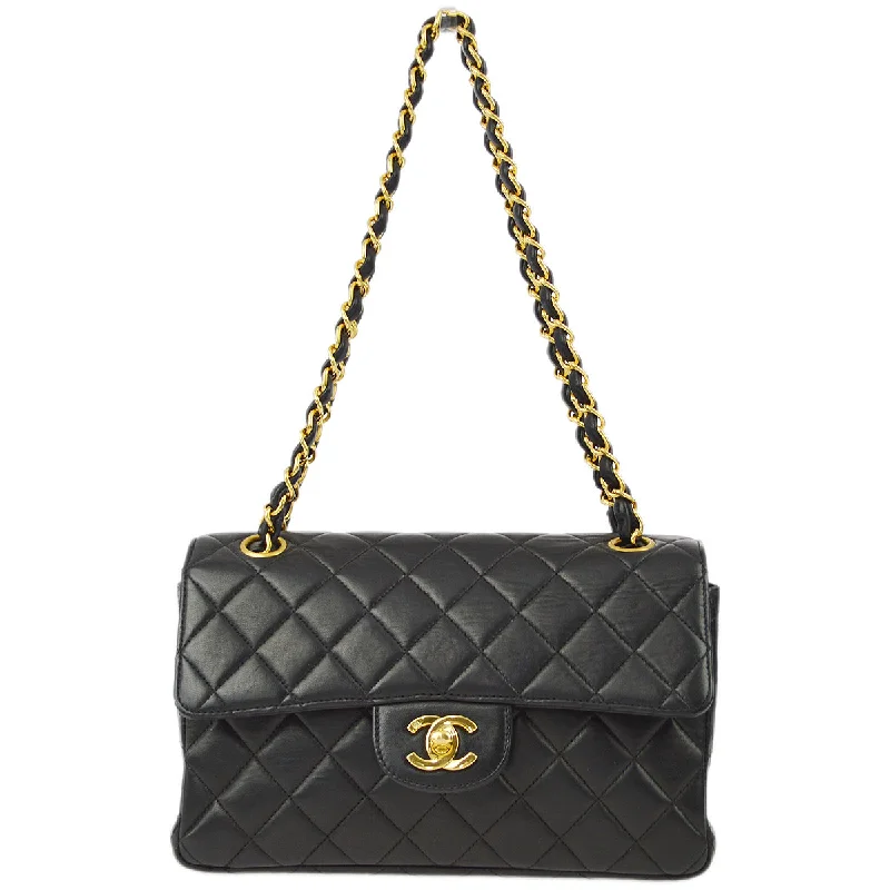 Chanel Perfect Luxury Handbag -Chanel Black Lambskin Small Double Sided Classic Flap Bag