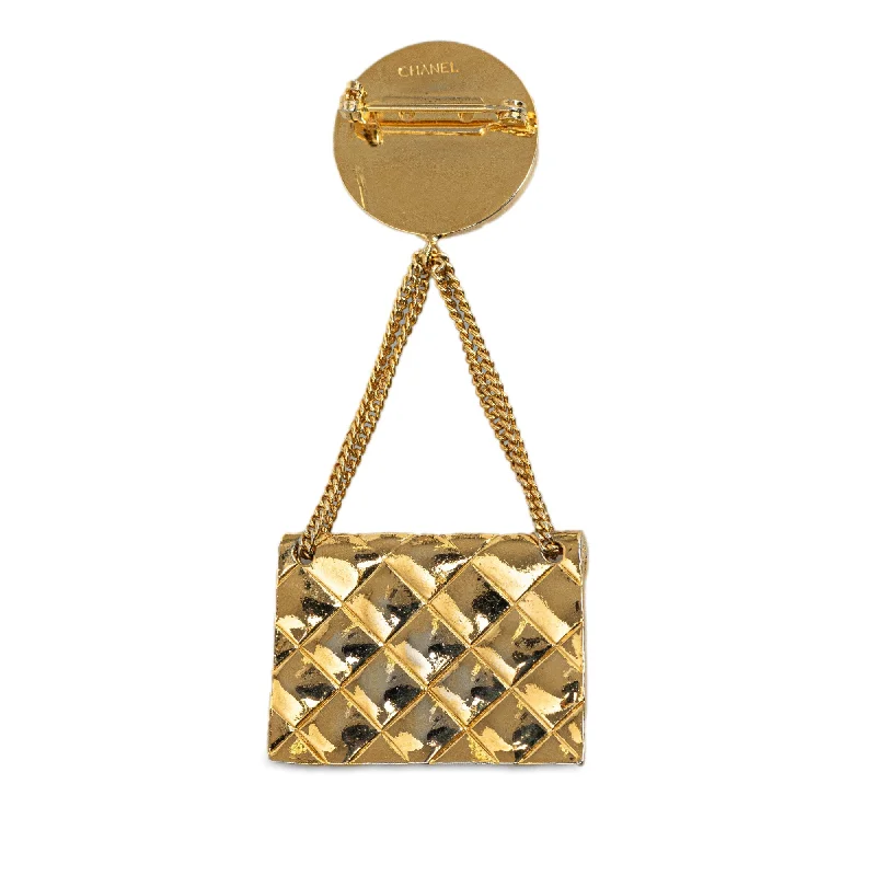 Chanel Parisian Style Bag -CHANEL CC Quilted Flap Bag Brooch