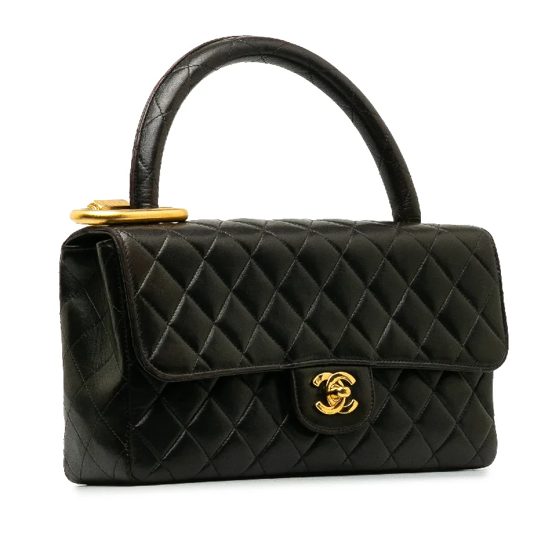 Chanel Small Yet Spacious Bag -CHANEL Classic Lambskin Kelly Flap Bag Set