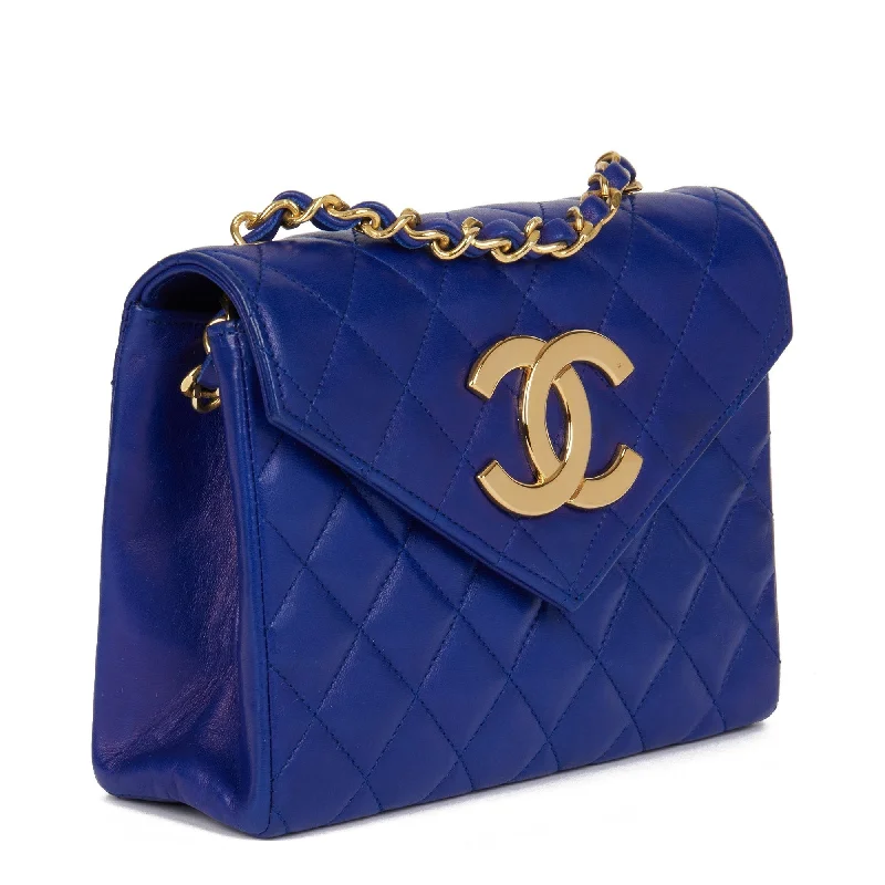 Chanel Exclusive Limited Edition Bag -Chanel Electric Blue Quilted Lambskin Vintage XL Mini Flap Bag