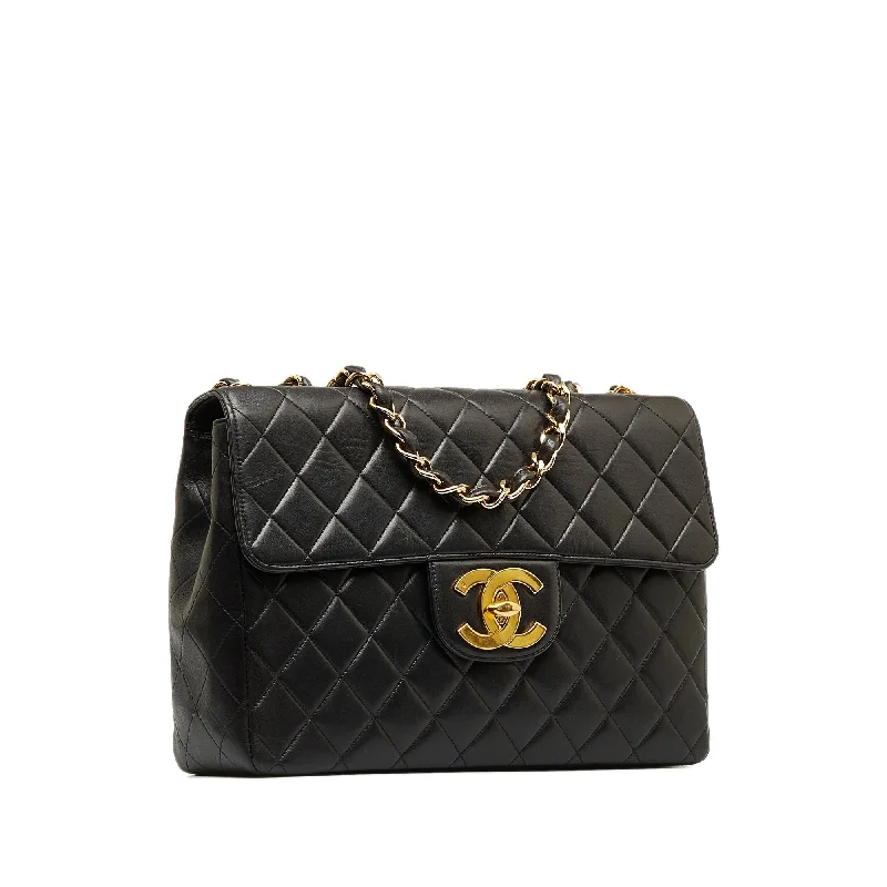 Chanel Ultra-Feminine Bag -CHANEL Jumbo XL Classic Lambskin Single Flap Bag