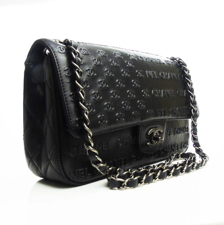 Chanel Rare Vintage Find -CHANEL 'Paris Dallas' black flap bag Limited Edition